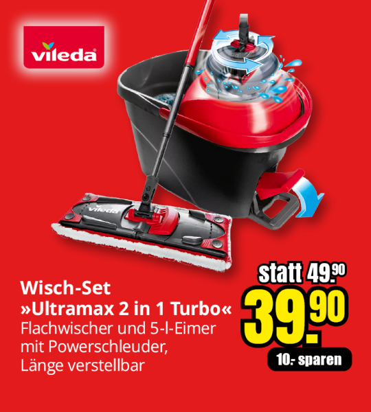 slider links, Wisch-Set Ultramax 2 in 1 Turbo, für 39,90€ statt 49,90€